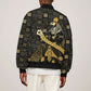 Egyptian God Thoth Bomber Jacket Ancient Mythology Ibis Wisdom Hieroglyphic