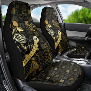 Egyptian God Thoth Car Seat Cover Ancient Mythology Ibis Wisdom Hieroglyphic