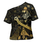 Egyptian God Thoth Cross Shoulder Shirt Ancient Mythology Ibis Wisdom Hieroglyphic