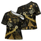 Egyptian God Thoth Cross Shoulder Shirt Ancient Mythology Ibis Wisdom Hieroglyphic