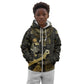 Egyptian God Thoth Kid Hoodie Ancient Mythology Ibis Wisdom Hieroglyphic
