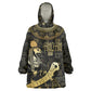 Egyptian God Thoth Kid Wearable Blanket Hoodie Ancient Mythology Ibis Wisdom Hieroglyphic