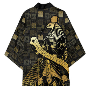Egyptian God Thoth Kimono Ancient Mythology Ibis Wisdom Hieroglyphic