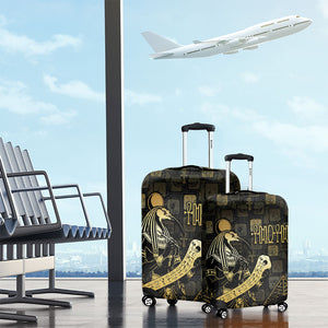 Egyptian God Thoth Luggage Cover Ancient Mythology Ibis Wisdom Hieroglyphic
