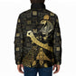 Egyptian God Thoth Padded Jacket Ancient Mythology Ibis Wisdom Hieroglyphic