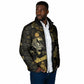 Egyptian God Thoth Padded Jacket Ancient Mythology Ibis Wisdom Hieroglyphic