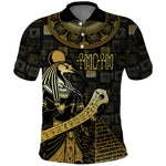 Egyptian God Thoth Polo Shirt Ancient Mythology Ibis Wisdom Hieroglyphic