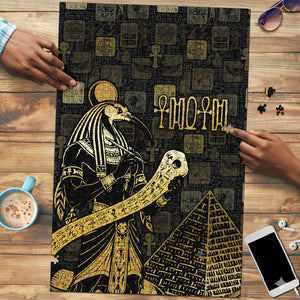 Egyptian God Thoth Puzzle Ancient Mythology Ibis Wisdom Hieroglyphic