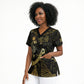 Egyptian God Thoth Scrub Top Ancient Mythology Ibis Wisdom Hieroglyphic
