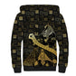 Egyptian God Thoth Sherpa Hoodie Ancient Mythology Ibis Wisdom Hieroglyphic