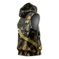 Egyptian God Thoth Sleeveless Hoodie Ancient Mythology Ibis Wisdom Hieroglyphic