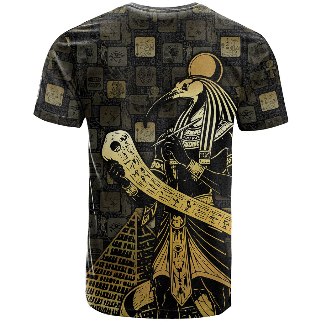 Egyptian God Thoth T shirt Ancient Mythology Ibis Wisdom Hieroglyphic