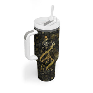 Egyptian God Thoth Tumbler With Handle Ancient Mythology Ibis Wisdom Hieroglyphic