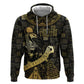 Egyptian God Thoth Zip Hoodie Ancient Mythology Ibis Wisdom Hieroglyphic