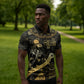 Egyptian God Thoth Zipper Polo Shirt Ancient Mythology Ibis Wisdom Hieroglyphic
