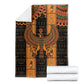 Egyptian God Horus Blanket Ancient Mythology Falcon Hieroglyphic Patterns