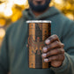 Egyptian God Horus 4 in 1 Can Cooler Tumbler Ancient Mythology Falcon Hieroglyphic Patterns