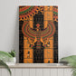 Egyptian God Horus Canvas Wall Art Ancient Mythology Falcon Hieroglyphic Patterns