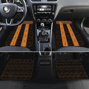 Egyptian God Horus Car Mats Ancient Mythology Falcon Hieroglyphic Patterns