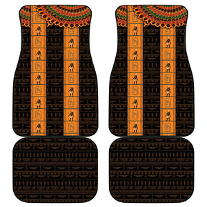 Egyptian God Horus Car Mats Ancient Mythology Falcon Hieroglyphic Patterns