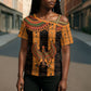 Egyptian God Horus Cross Shoulder Shirt Ancient Mythology Falcon Hieroglyphic Patterns