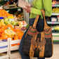 Egyptian God Horus Grocery Bag Ancient Mythology Falcon Hieroglyphic Patterns