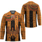Egyptian God Horus Hockey Jersey Ancient Mythology Falcon Hieroglyphic Patterns