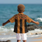 Egyptian God Horus Kid Hawaiian Shirt Ancient Mythology Falcon Hieroglyphic Patterns