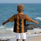 Egyptian God Horus Kid Hawaiian Shirt Ancient Mythology Falcon Hieroglyphic Patterns DT05