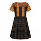 Egyptian God Horus Kid Short Sleeve Dress Ancient Mythology Falcon Hieroglyphic Patterns