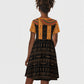 Egyptian God Horus Kid Short Sleeve Dress Ancient Mythology Falcon Hieroglyphic Patterns