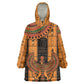 Egyptian God Horus Kid Wearable Blanket Hoodie Ancient Mythology Falcon Hieroglyphic Patterns