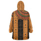 Egyptian God Horus Kid Wearable Blanket Hoodie Ancient Mythology Falcon Hieroglyphic Patterns