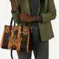 Egyptian God Horus Leather Bag Ancient Mythology Falcon Hieroglyphic Patterns