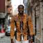 Egyptian God Horus Long Sleeve Button Shirt Ancient Mythology Falcon Hieroglyphic Patterns