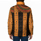 Egyptian God Horus Padded Jacket Ancient Mythology Falcon Hieroglyphic Patterns