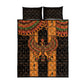 Egyptian God Horus Quilt Bed Set Ancient Mythology Falcon Hieroglyphic Patterns