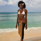 Egyptian God Horus Sarong Ancient Mythology Falcon Hieroglyphic Patterns