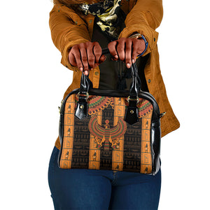 Egyptian God Horus Shoulder Handbag Ancient Mythology Falcon Hieroglyphic Patterns