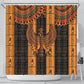 Egyptian God Horus Shower Curtain Ancient Mythology Falcon Hieroglyphic Patterns