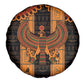 Egyptian God Horus Spare Tire Cover Ancient Mythology Falcon Hieroglyphic Patterns