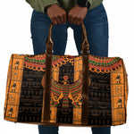 Egyptian God Horus Travel Bag Ancient Mythology Falcon Hieroglyphic Patterns