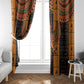 Egyptian God Horus Window Curtain Ancient Mythology Falcon Hieroglyphic Patterns