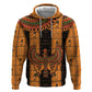 Egyptian God Horus Zip Hoodie Ancient Mythology Falcon Hieroglyphic Patterns