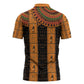 Egyptian God Horus Zipper Polo Shirt Ancient Mythology Falcon Hieroglyphic Patterns