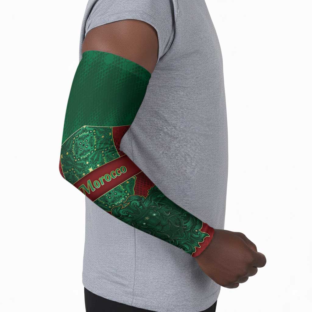 Personalized Morocco Arm Sleeves Royal Lion Islam Patterns - African Pride