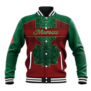 Personalized Morocco Baseball Jacket Royal Lion Islam Patterns - African Pride
