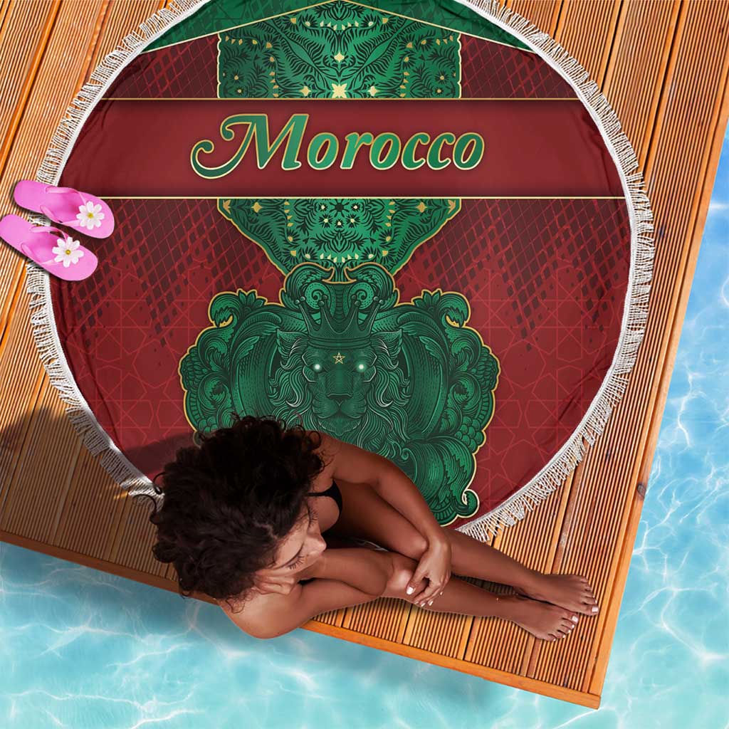 Morocco Beach Blanket Royal Lion Islam Patterns - African Pride