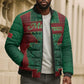 Personalized Morocco Bomber Puffer Jacket Royal Lion Islam Patterns - African Pride