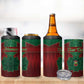 Personalized Morocco 4 in 1 Can Cooler Tumbler Royal Lion Islam Patterns - African Pride